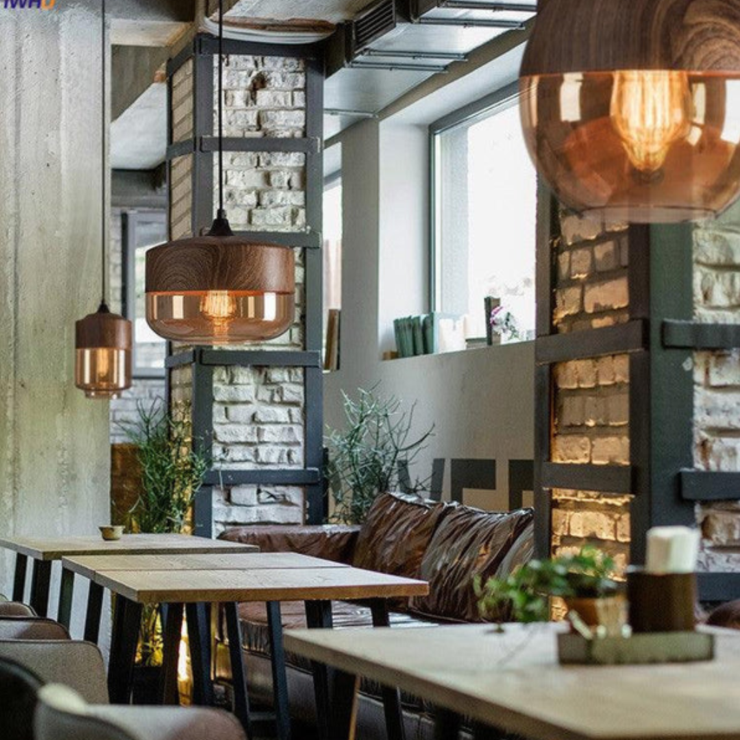 Glass and Wood Pendant Light | Scandinavian Design with Adjustable Cable | Warm Ambient Glow for Living, Dining and Bedroom 7