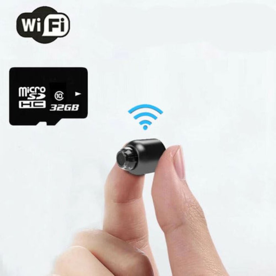 Mini Hidden Spy Camera Wireless | 1080p HD Video & Audio, IR Night Vision | Motion Alerts, Live App Streaming, MicroSD 12