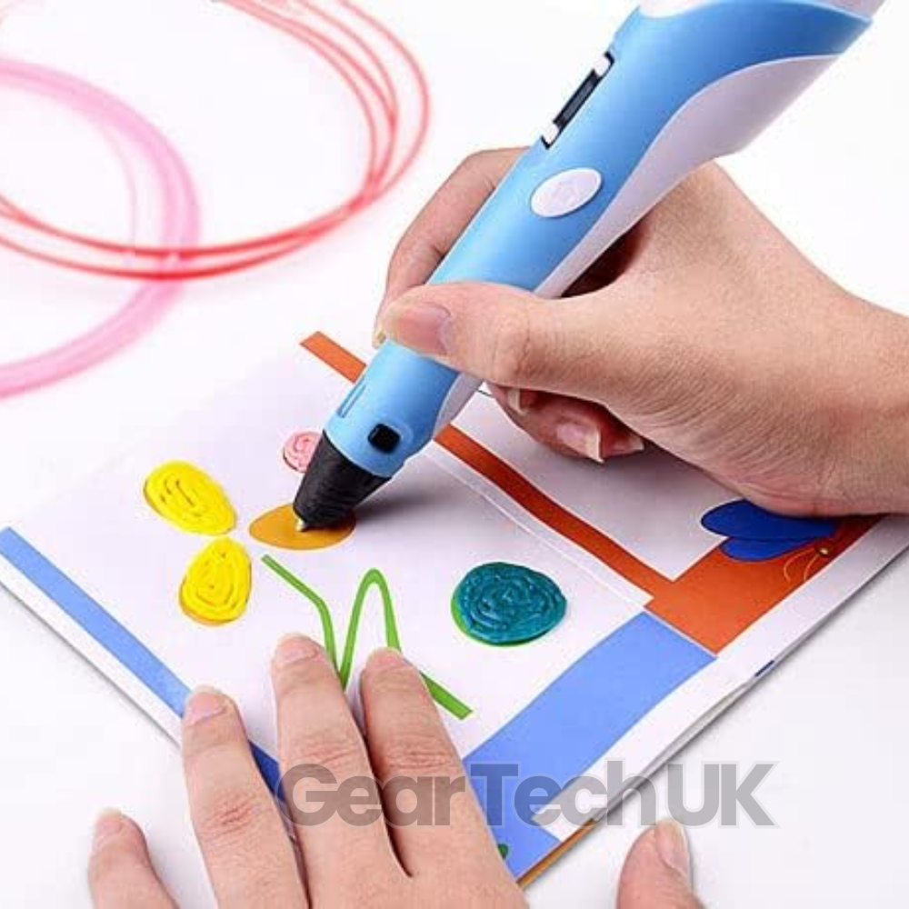 3D Printing Pen | Adjustable Temperature & Speed Control | 100m PLA Filament Included for Creative Drawing and Craft Projects 9