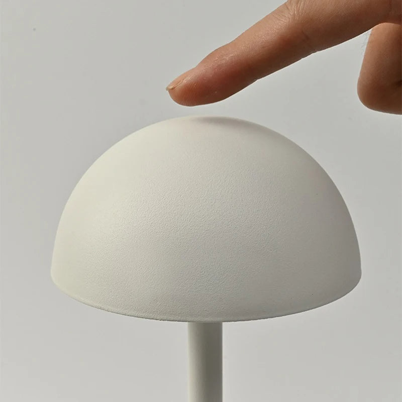 Rechargeable Table Lamp, Iron, 34 x 10 cm | White or Black, Stepless Dimmer | Cordless 10-16 Hour Battery, 3 White Tones 6