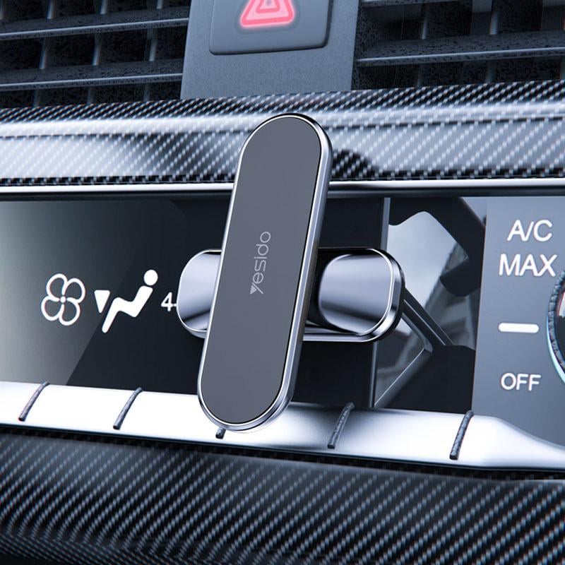 Magnetic Phone Holder Zinc Alloy | 360 Degree Rotating Mount | Secure Peel-and-Stick Car Mounting Kit with Metal Plates 7
