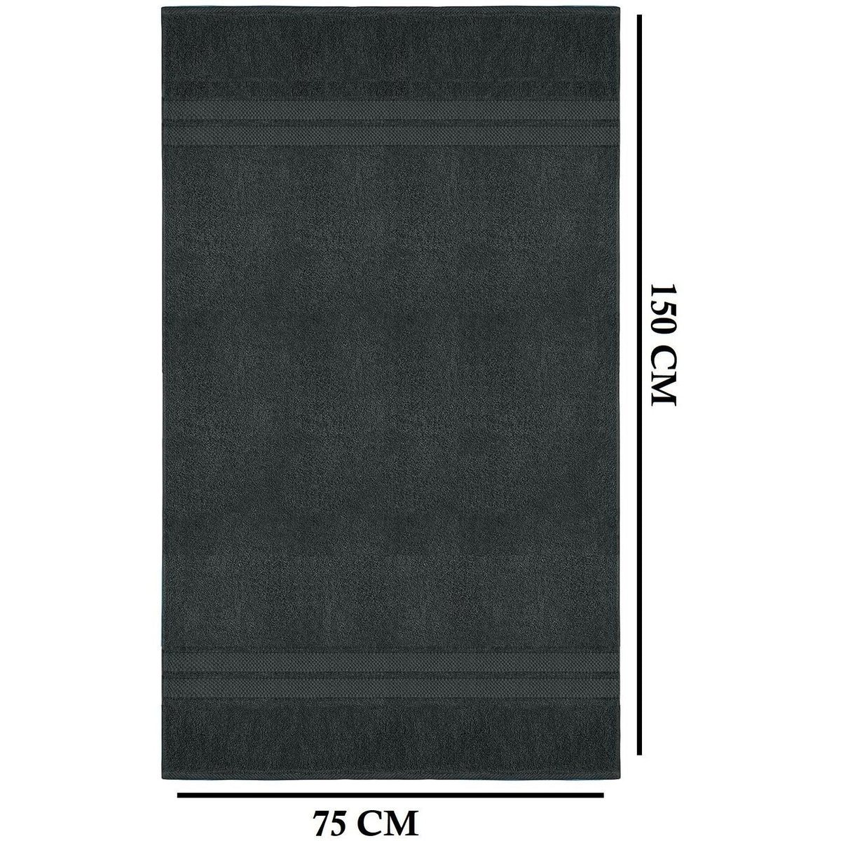 Jumbo Bath Towel Set, 4-Piece | Solid Colour, 12 Shade Options | Quick-Dry, Machine Washable, Coordinated Bathroom Set 38