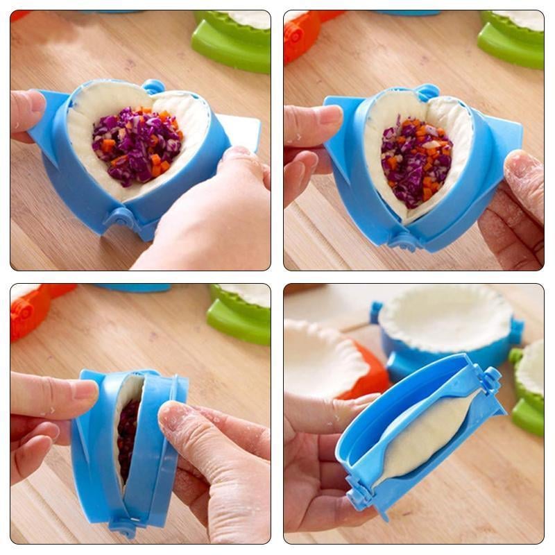 Dough Press Set Dumpling Pastry Crimped Edge Nested Food Safe PP with 3 Sizes 6