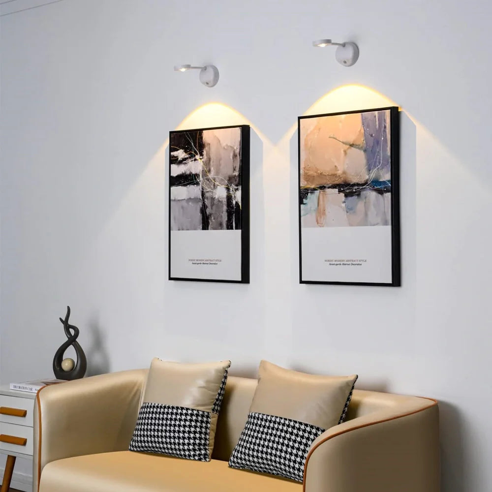 LED Motion Sensor Spotlight | 360° Rotation, 2200 mAh Rechargeable Battery | Wall or Table Mount, 3 Colour Temperatures 1