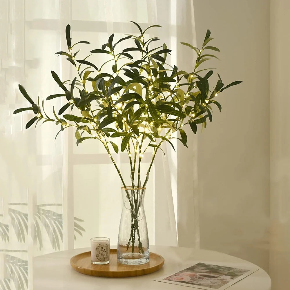 LED Branch Lights Plastic | Bendable Twigs, 20 LEDs, Battery-Powered | Flexible Décor Lighting for Home or Office 4