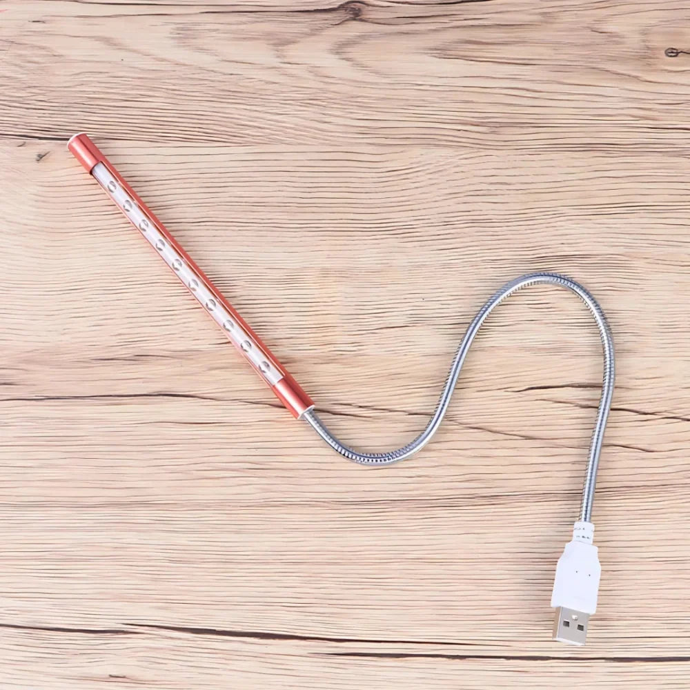 Flexible USB LED Lamp | Bendable Gooseneck Arm, 14 W LED | Warm & Cool White Light for Desks, Reading, Travel, Emergencies 6