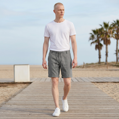 Men's Linen Chino Shorts – Relaxed Fit, Sizes S–3XL