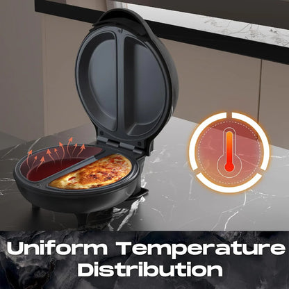 Dual Omelette Maker | Non-Stick 750W Double Egg Cooker