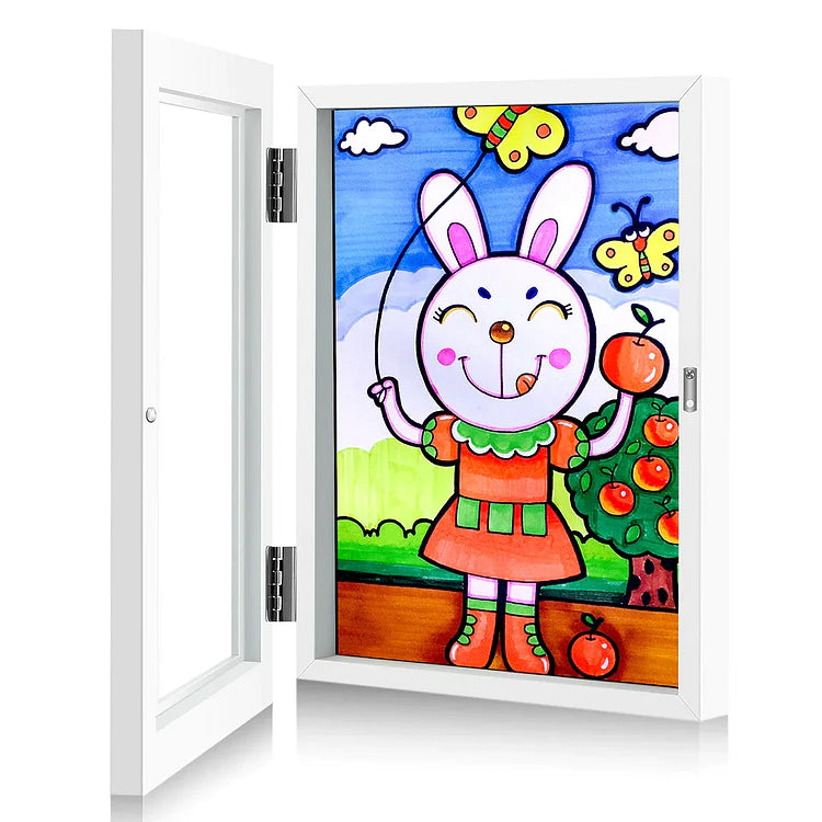 Magnetic Picture Frame Lightweight Impact-Resistant with 150-Artwork Capacity 1