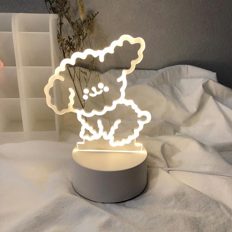 3D Illusion Lamp Acrylic | Touch Button with 3 Colour Modes | USB-Powered Night Light for Bedroom, Office & Desk 9