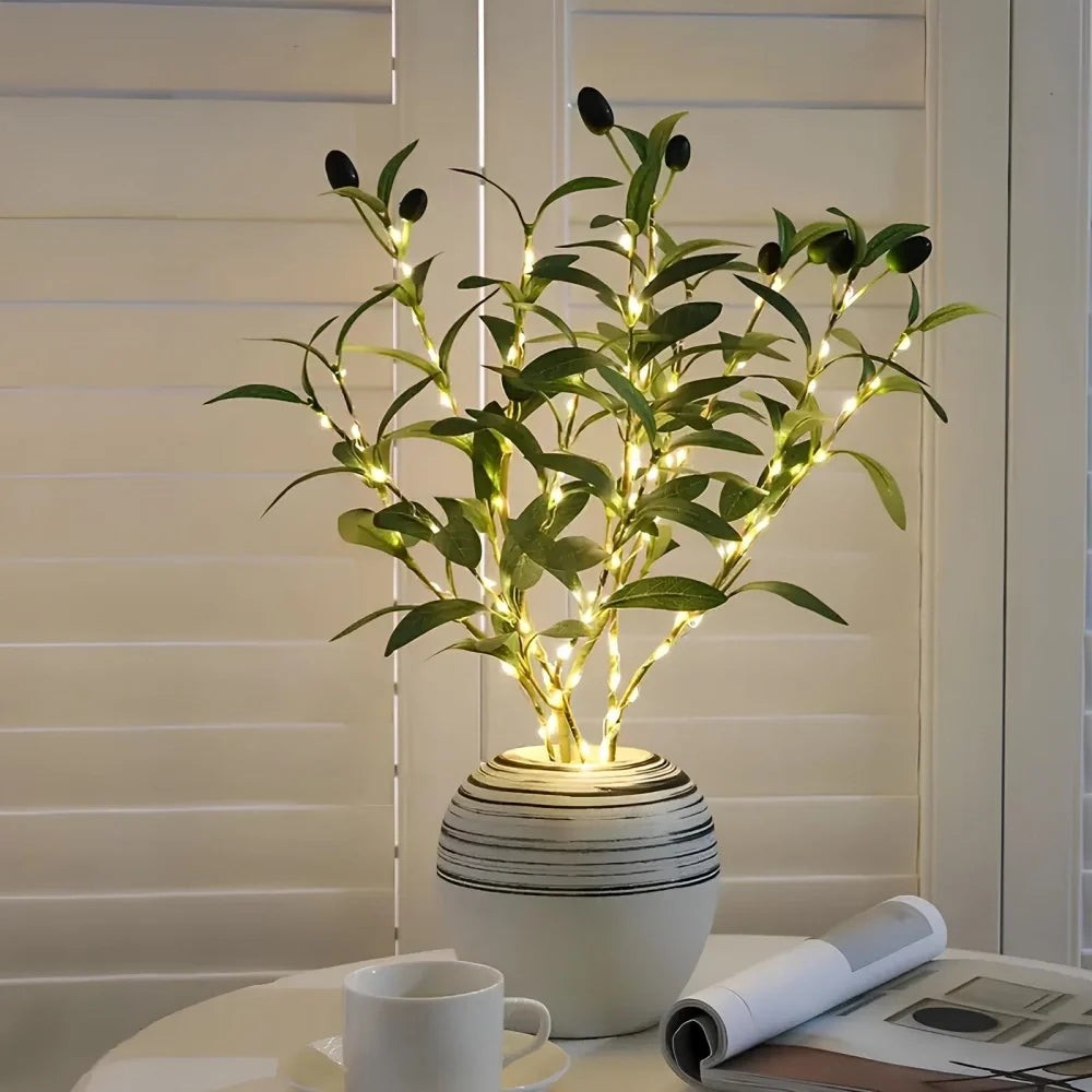 LED Branch Lights Plastic | Bendable Twigs, 20 LEDs, Battery-Powered | Flexible Décor Lighting for Home or Office 16