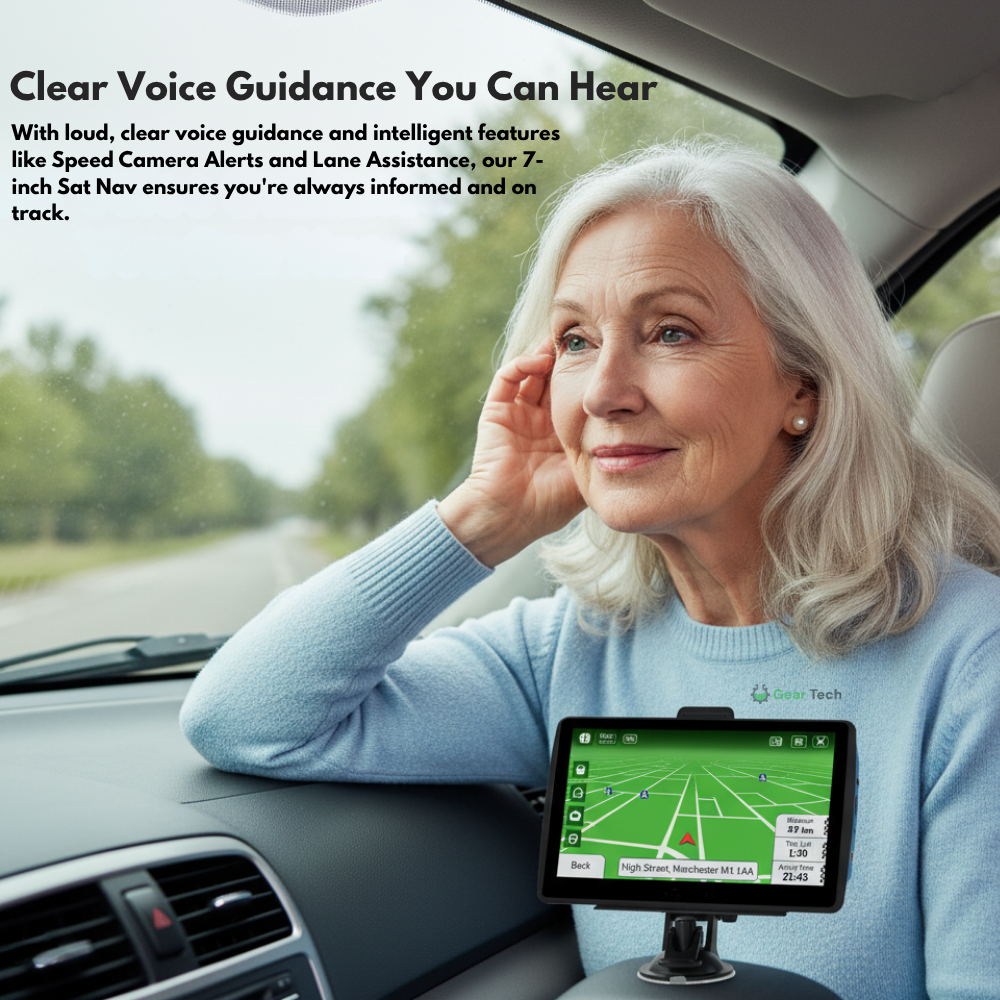 7" GPS Navigation System | Pre-Loaded UK & EU Maps, Speed Camera & Lane Alerts | Free Lifetime Map Updates for Cars & Trucks 5