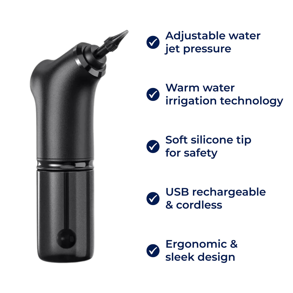 Electric Ear Wax Remover for Adults & Kids | Adjustable Water Jet Pressure | Soft Silicone Tip, Warm Irrigation 2