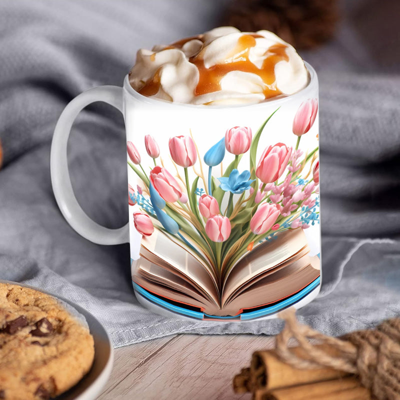 Book Lover Mug Ceramic | Dishwasher & Microwave Safe | Thoughtful Gift for Readers, Book Club Members & Coffee Lovers Everywhere 1