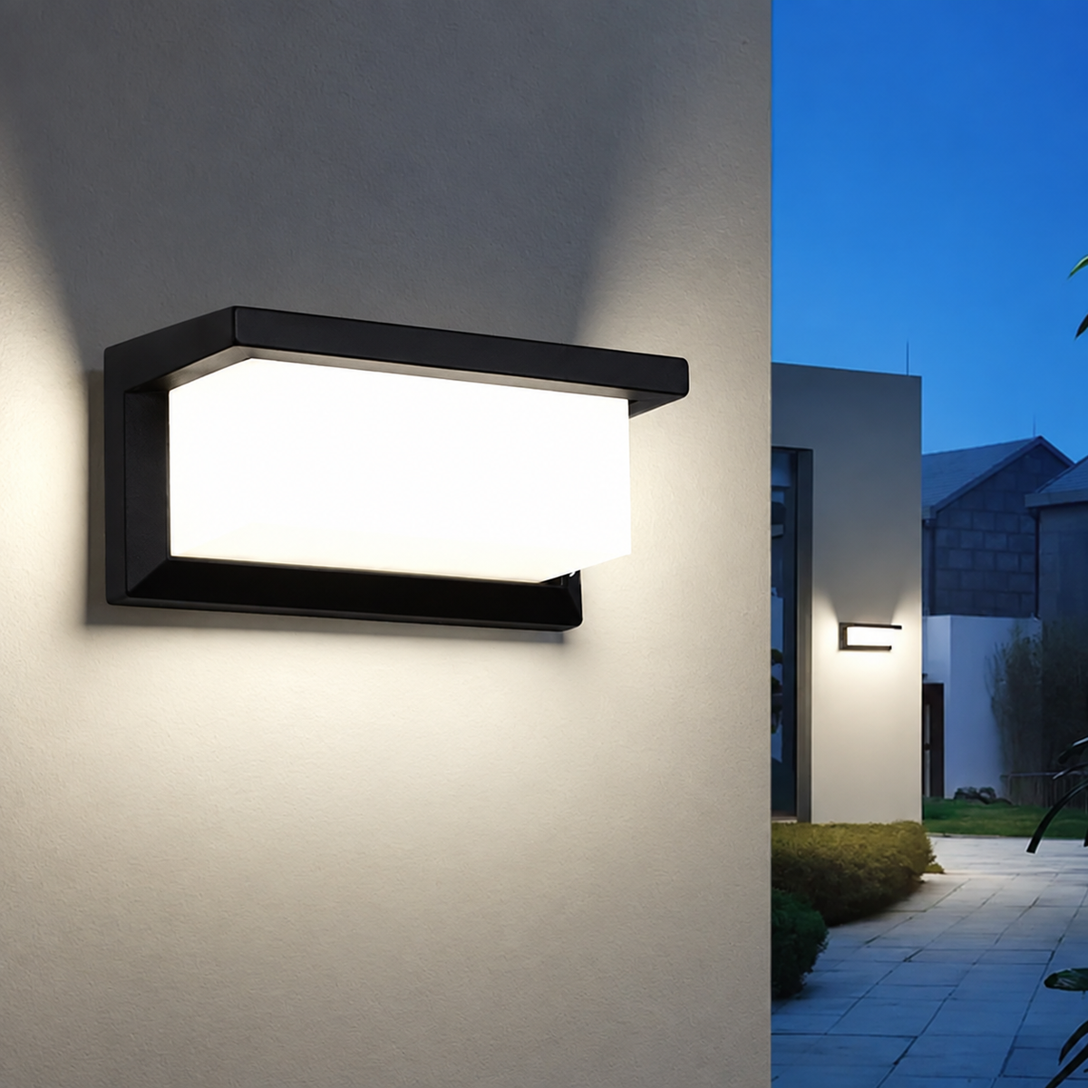 Motion Sensor Wall Light Outdoor Weatherproof Aluminium PC with 18 W LED 13