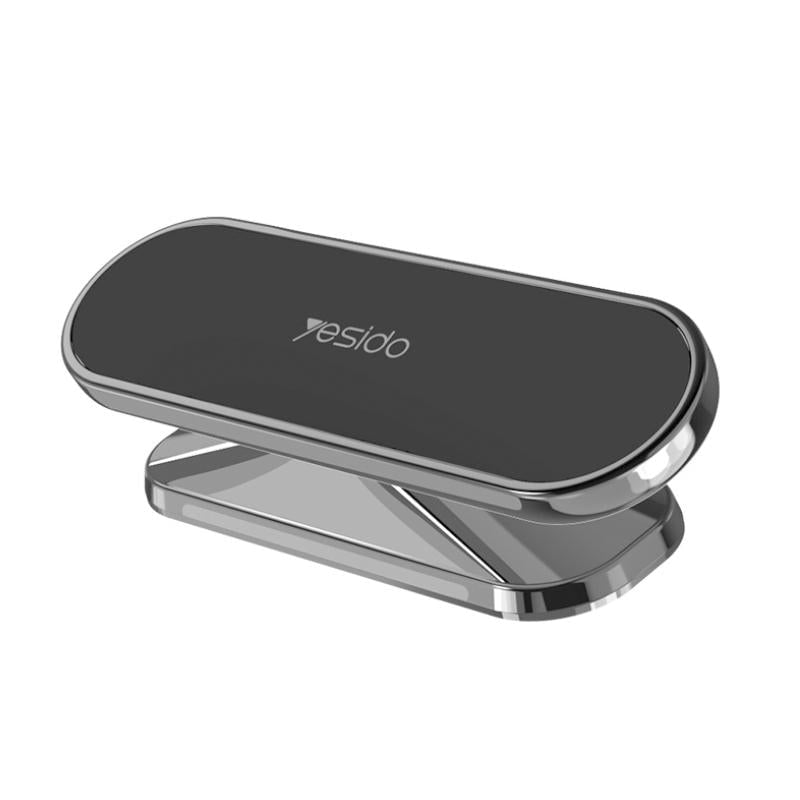 Magnetic Phone Holder Zinc Alloy | 360 Degree Rotating Mount | Secure Peel-and-Stick Car Mounting Kit with Metal Plates 2