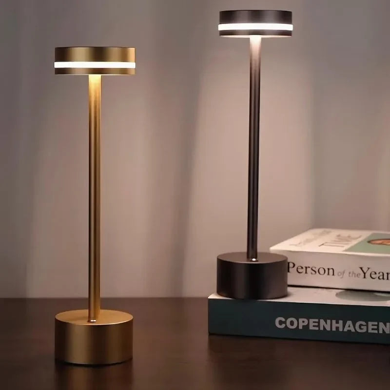Rechargeable LED Table Lamp Aluminium 31 x 8 cm | 5 Colours, Touch Dimmable | 12-16 Hour Battery, USB Cordless 11
