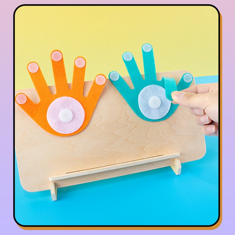 Finger Counting Math Board Wood | Montessori Numbers Counting Toy for Kids | Teaches Addition, Subtraction and Number Recognition 7