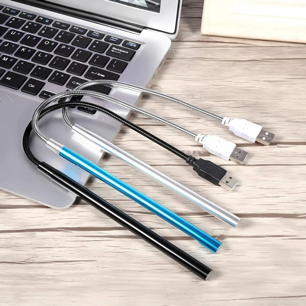 Flexible USB LED Lamp | Bendable Gooseneck Arm, 14 W LED | Warm & Cool White Light for Desks, Reading, Travel, Emergencies 3