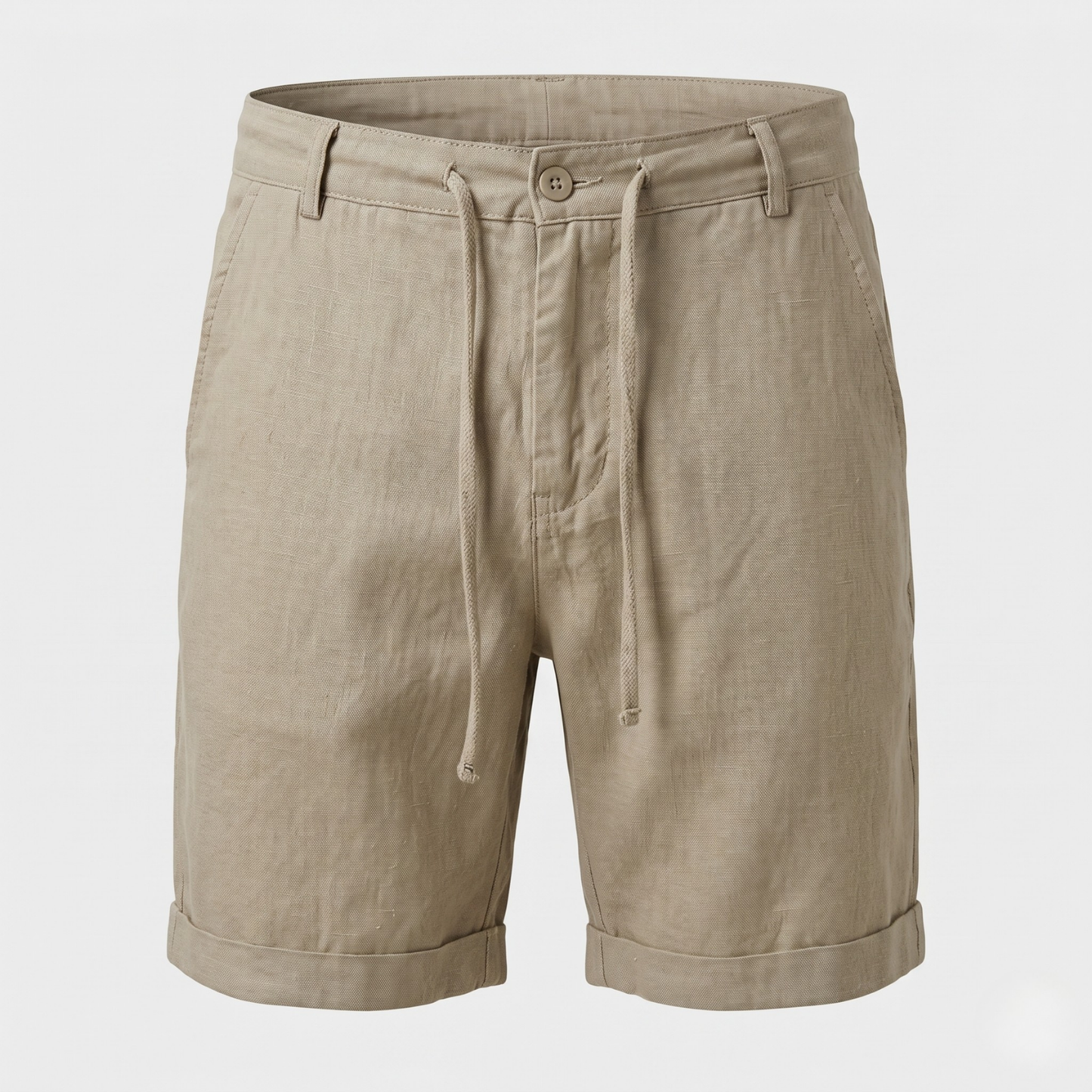 Men's Linen Chino Shorts – Relaxed Fit, Sizes S–3XL