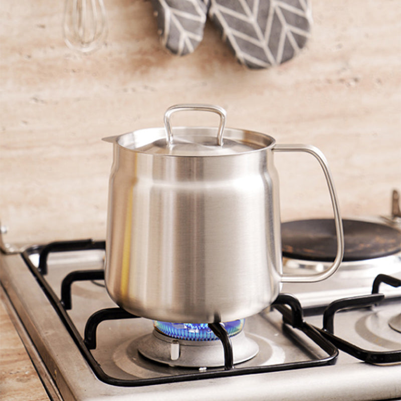 Oil Strainer Pot 304 Stainless Steel | Built-In Filter Net | Strain, Fry and Reuse Cooking Oil for Healthier Meals 8