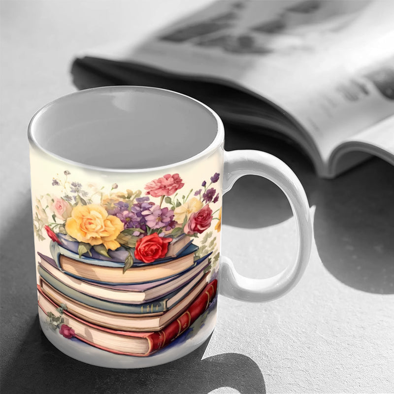 Book Lover Mug Ceramic | Dishwasher & Microwave Safe | Thoughtful Gift for Readers, Book Club Members & Coffee Lovers Everywhere 2