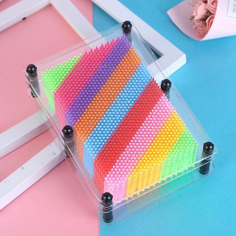 3D Pin Art Toy Plastic Board | Imprints Hands, Faces & Objects into 3D Shapes | Reusable Desk Decompression Toy 16