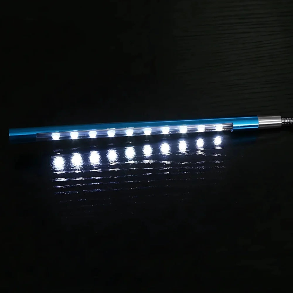 Flexible USB LED Lamp | Bendable Gooseneck Arm, 14 W LED | Warm & Cool White Light for Desks, Reading, Travel, Emergencies 10