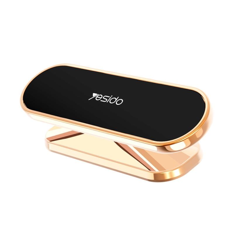 Magnetic Phone Holder Zinc Alloy | 360 Degree Rotating Mount | Secure Peel-and-Stick Car Mounting Kit with Metal Plates 1