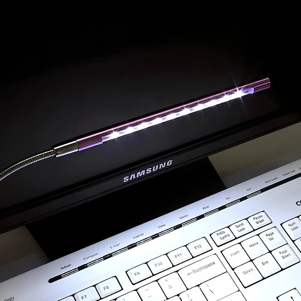 Flexible USB LED Lamp | Bendable Gooseneck Arm, 14 W LED | Warm & Cool White Light for Desks, Reading, Travel, Emergencies 1