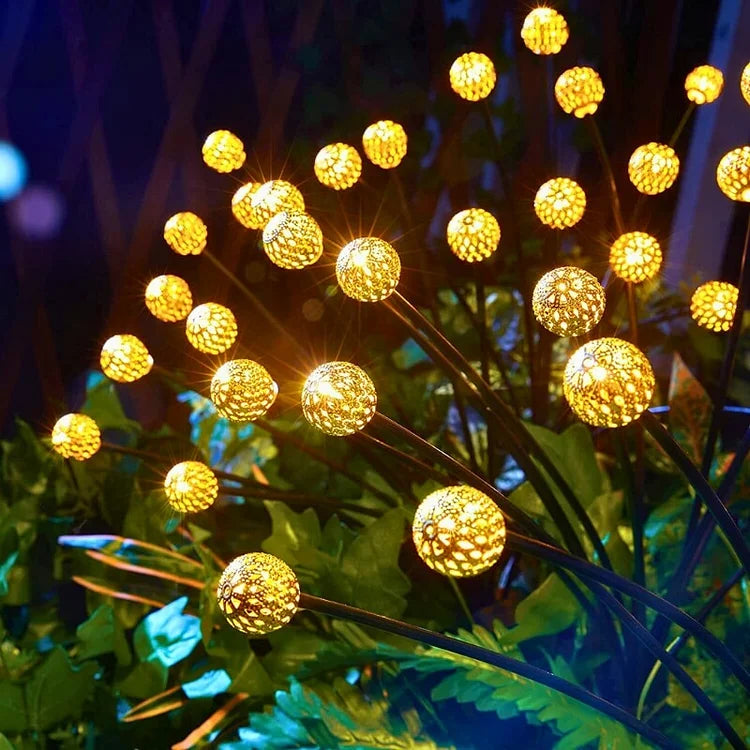 Solar LED Garden Lights | 8 or 10 Heads, Warm White Light | Weatherproof, Automatic Dusk-to-Dawn, No Wiring Needed 6