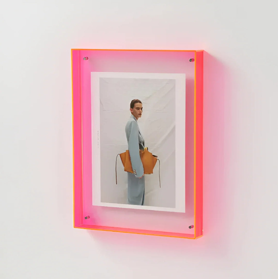 Acrylic Photo Frame | Colourful Transparent Desk Display