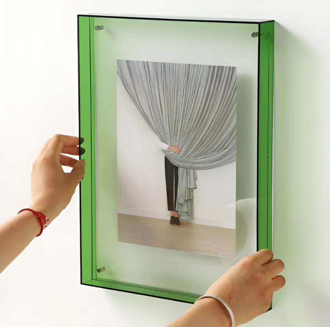 Acrylic Photo Frame | Colourful Transparent Desk Display