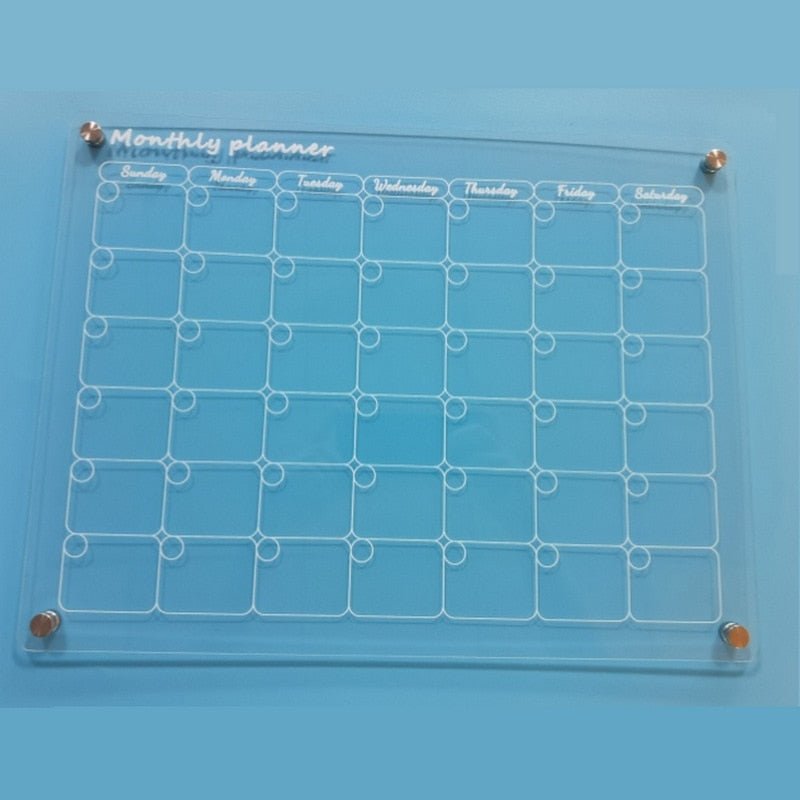 Acrylic Magnetic Fridge Calendar 0
