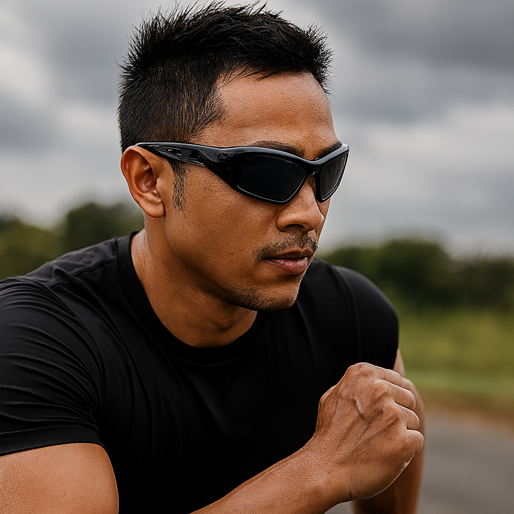ActiveVision | UV400 Polarized Running Sunglasses - Lightweight Wraparound Design