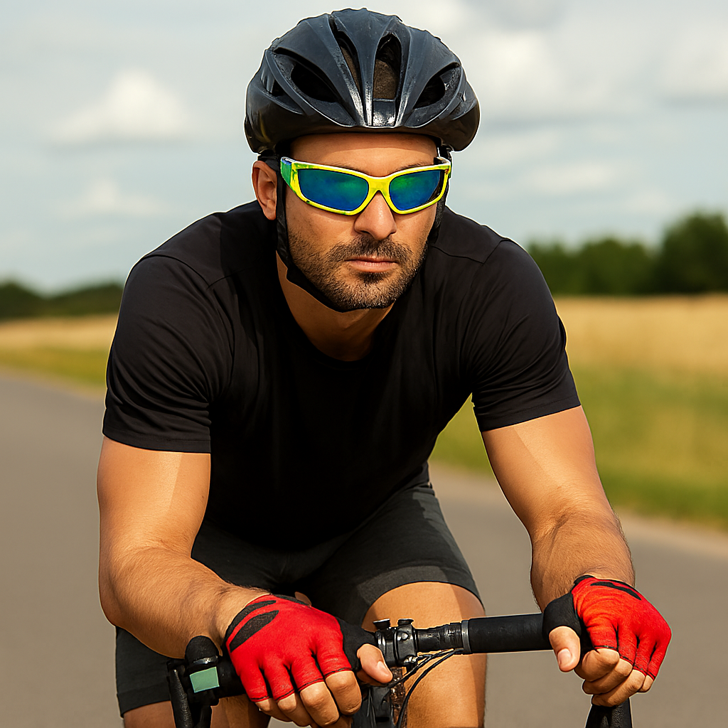 ActiveVision | UV400 Polarized Running Sunglasses - Lightweight Wraparound Design