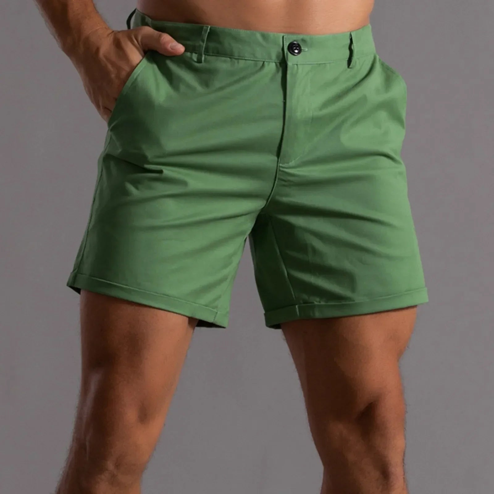 ActiveWear | Men's Chino Shorts - Slim Fit Lightweight Stretch Fabric 2