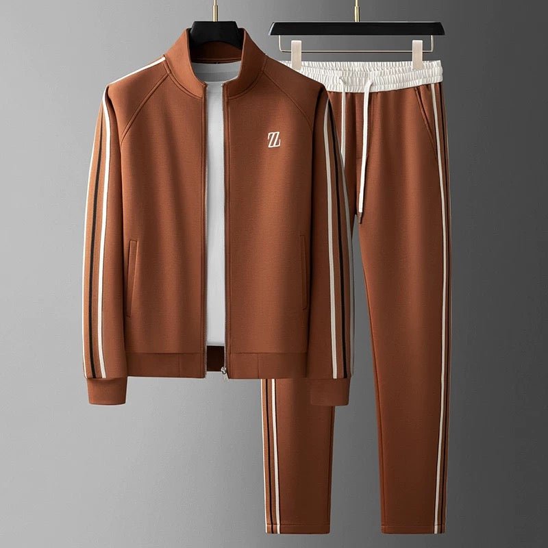 ActiveWear | Men's Tracksuit - Zip Jacket & Joggers Set, Slim Fit 1