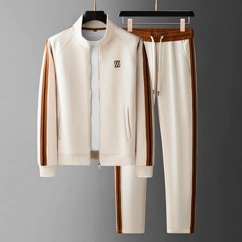 ActiveWear | Men's Tracksuit - Zip Jacket & Joggers Set, Slim Fit 6
