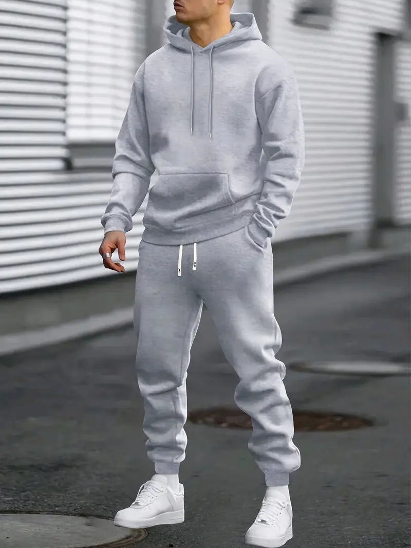 ActiveWear | Men's Tracksuit Set – Hoodie and Joggers, Regular Fit 0