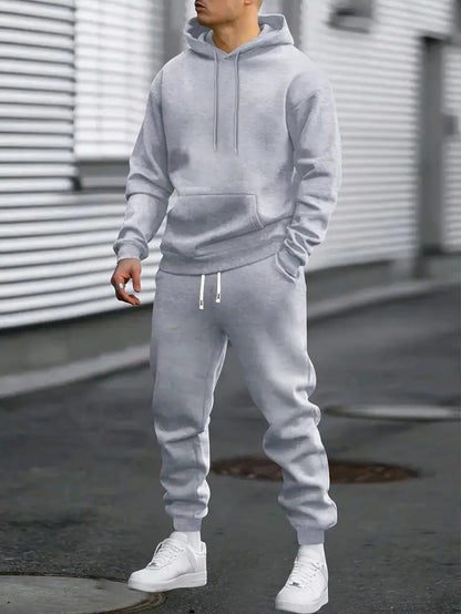 ActiveWear | Men's Tracksuit Set – Hoodie and Joggers, Regular Fit 0