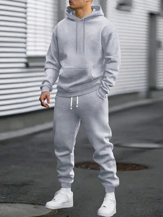 ActiveWear | Men's Tracksuit Set – Hoodie and Joggers, Regular Fit 0