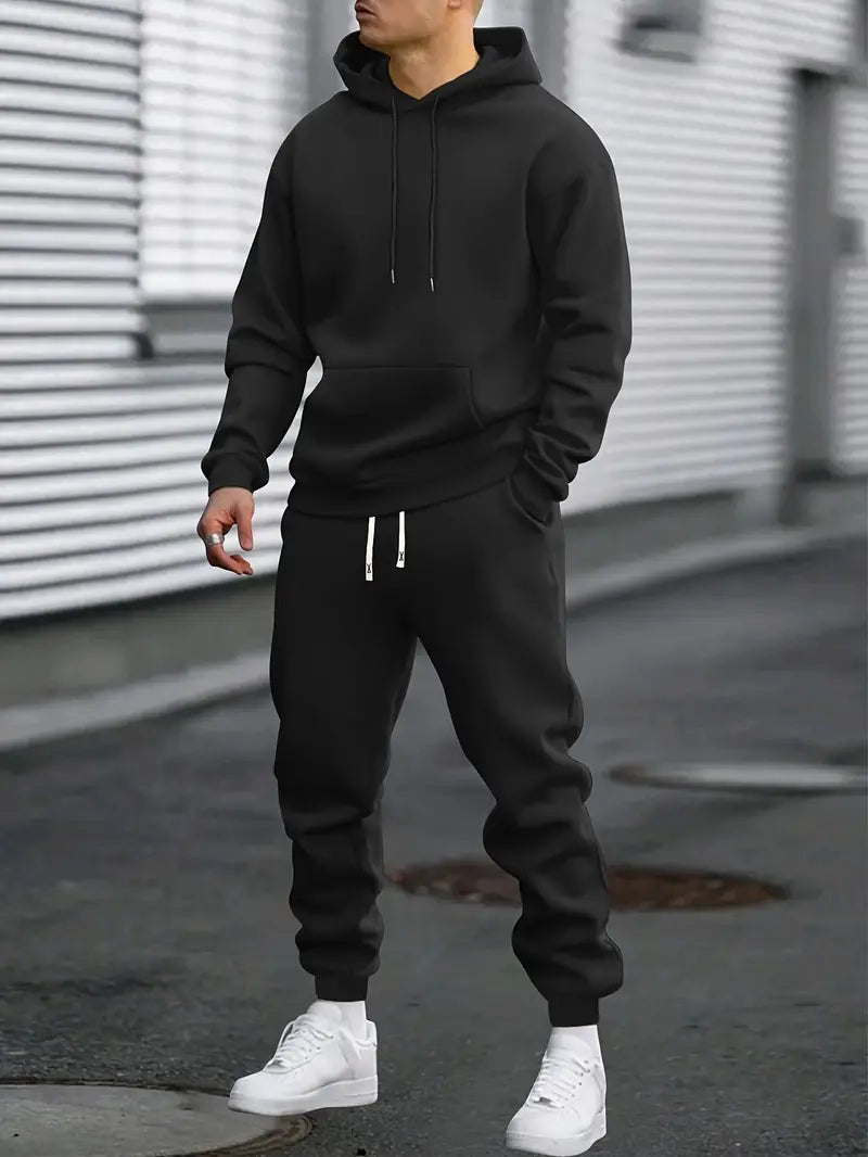 ActiveWear | Men's Tracksuit Set – Hoodie and Joggers, Regular Fit 2