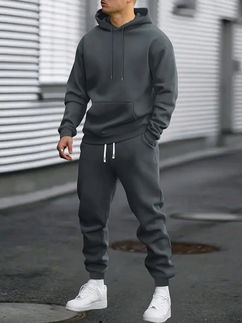 ActiveWear | Men's Tracksuit Set – Hoodie and Joggers, Regular Fit 4