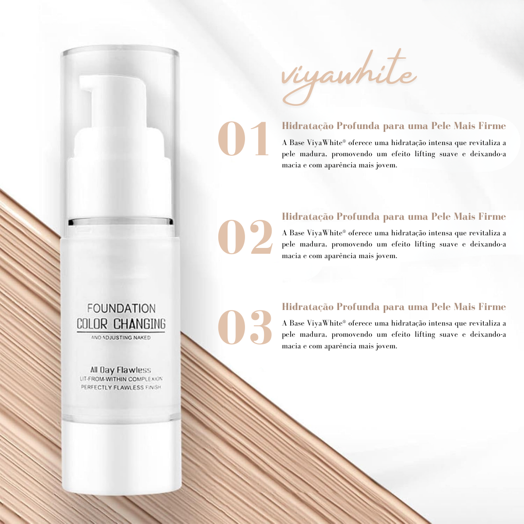 Adaptive Shade Foundation All Skin Tones | Hydrating Anti-Ageing Formula | Natural Full-Coverage Finish All Day