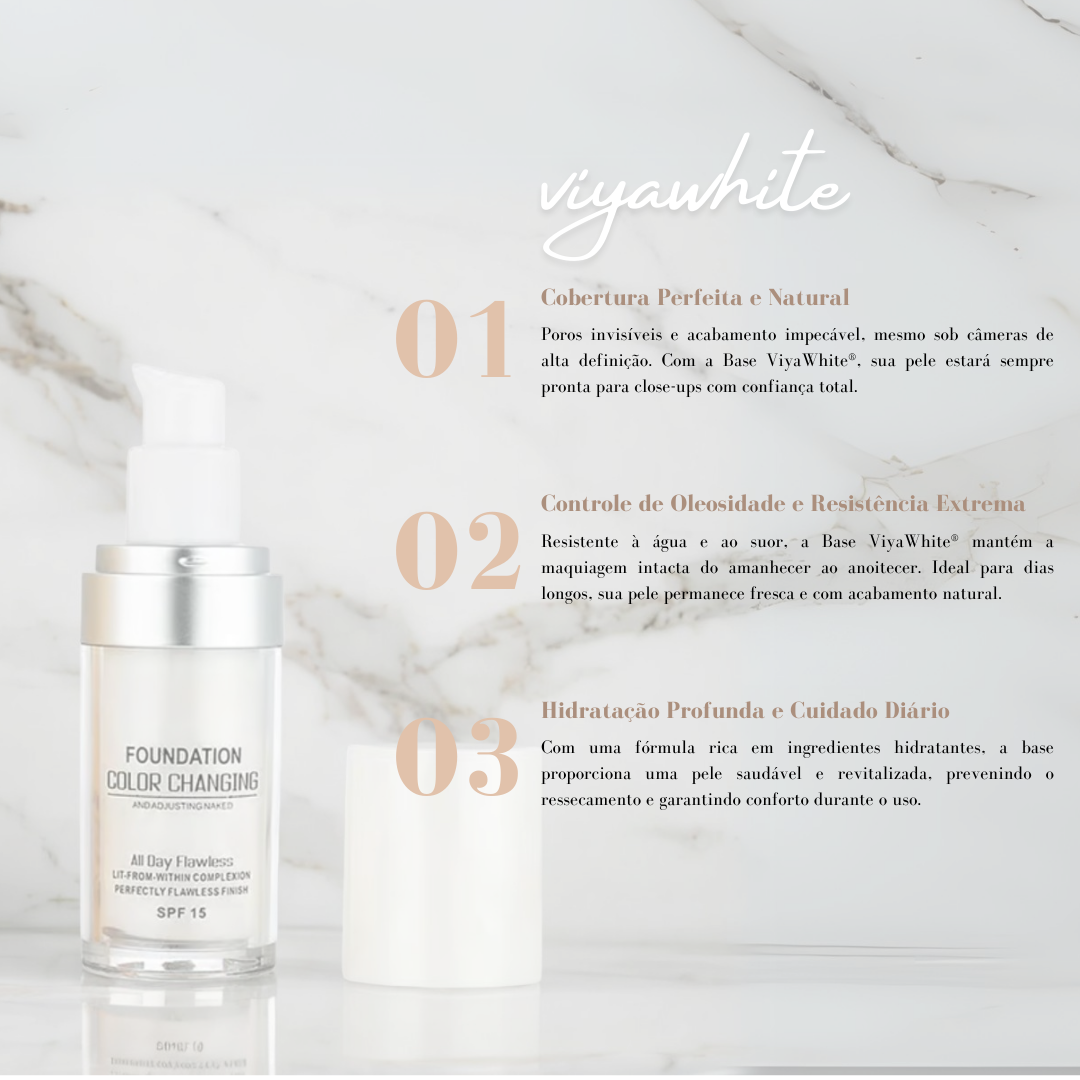 Adaptive Shade Foundation All Skin Tones | Hydrating Anti-Ageing Formula | Natural Full-Coverage Finish All Day