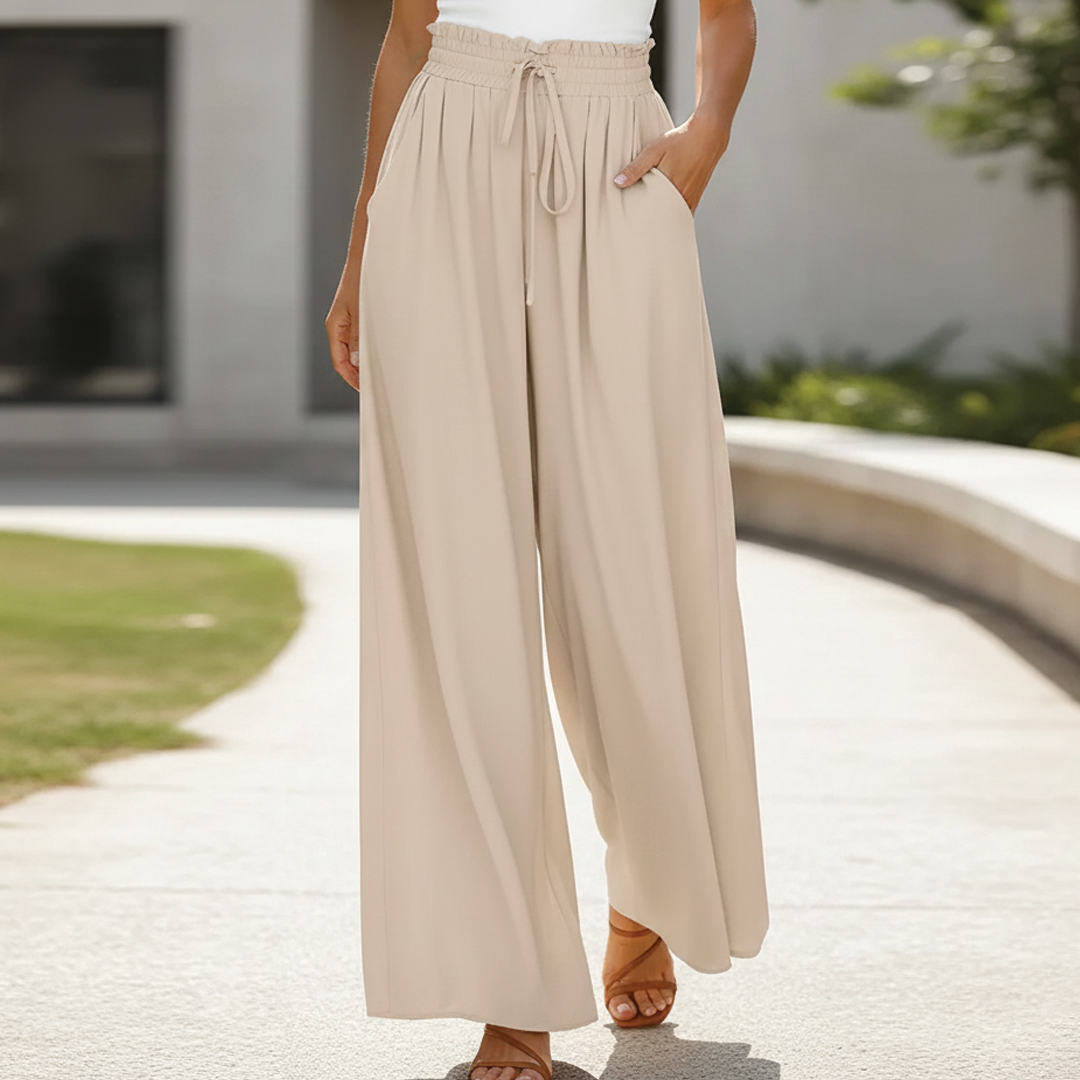 Adeline | Wide Leg Trousers Women – High-Rise Flowy Design 0