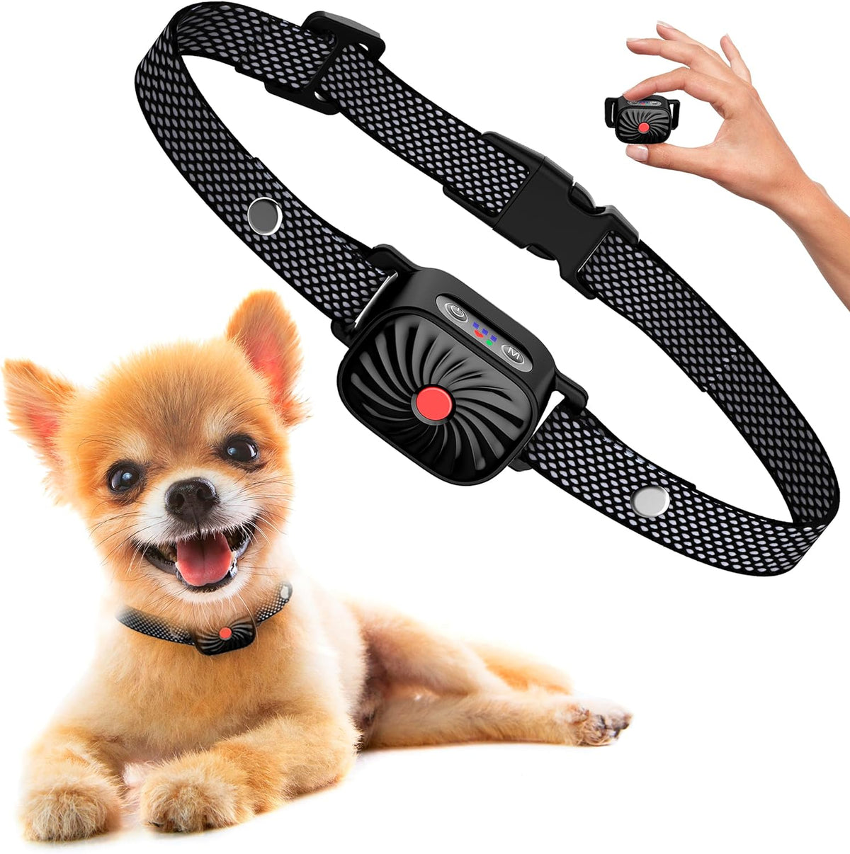 Adjustable Anti Bark Collar for Dogs | Humane Bark Control Device | Comfortable Daily Wear for Small to Large Dogs