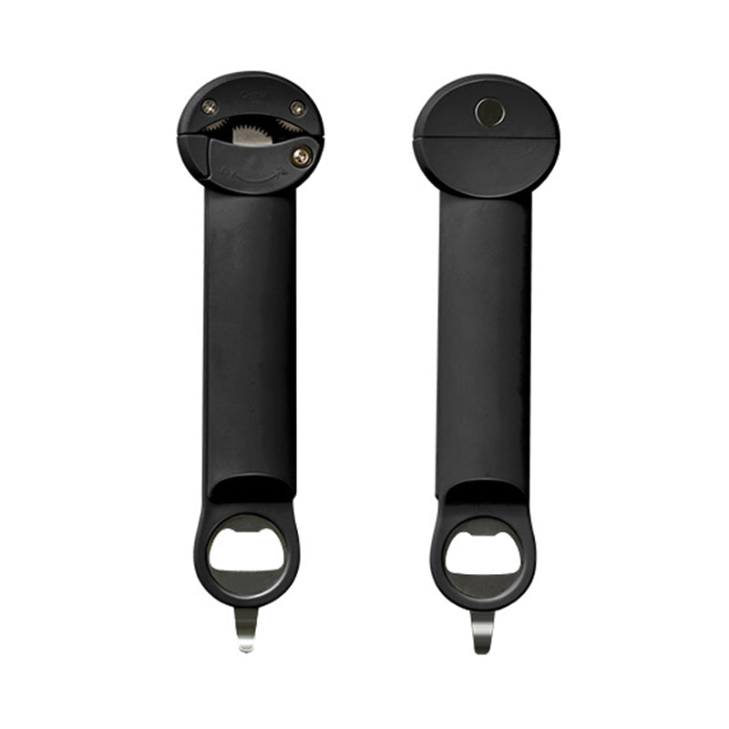 Adjustable Stainless Steel Jar and Bottle Opener | Fits Lids 2.5 to 9.5 cm | Serrated Grip Prevents Hand Strain