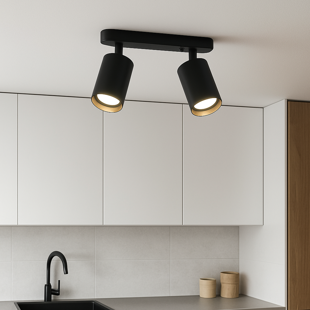 Adjustable Dual-Head Ceiling Spotlight 2
